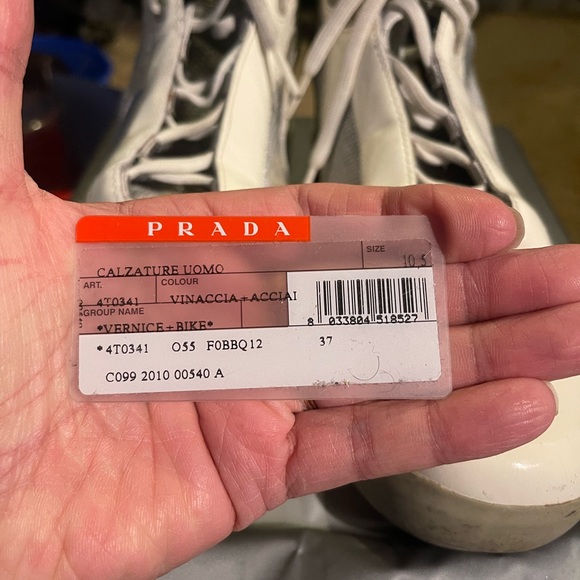 Prada Vernice +Bike Vinaccia + Acciaio athletic sneakers - Picture 4 of 5